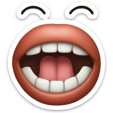 Pinching lips closed sticker