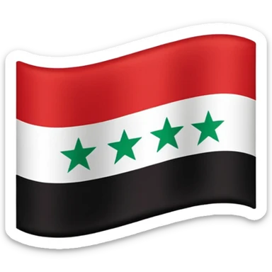 ba'athist syria flag sticker