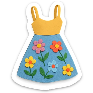 floral sundress sticker