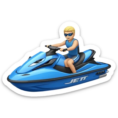 Create a realistic jetski sticker