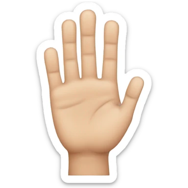 Three fingers sideways sticker