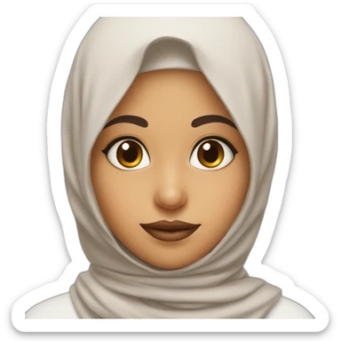 Muslim girl mole on the edge of the nose sticker