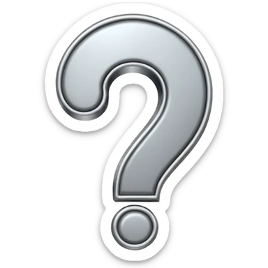 question mark sticker