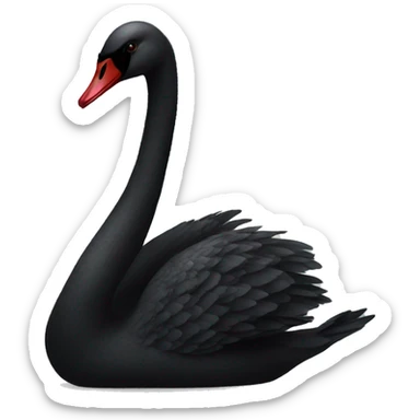 Black swan sticker