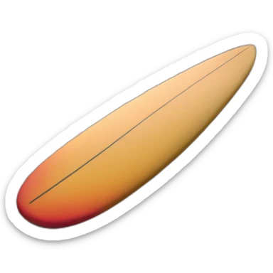 surfboard on the beach at sunset sticker
