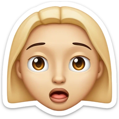 Emoji whispering something secretly sticker