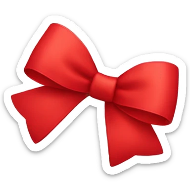 red bow sticker