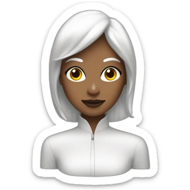 femme blanche devant 5 hommes noirs sticker