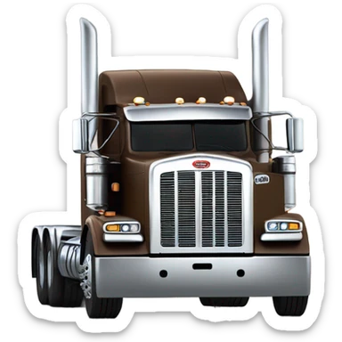 Peterbilt 389 brown with standup sleeper  sticker