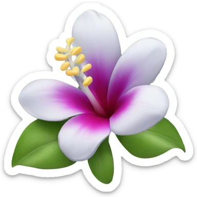 Hawaii flower sticker