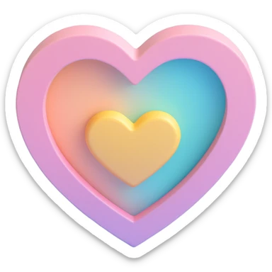 Instagram icon pastel pink and heart sticker