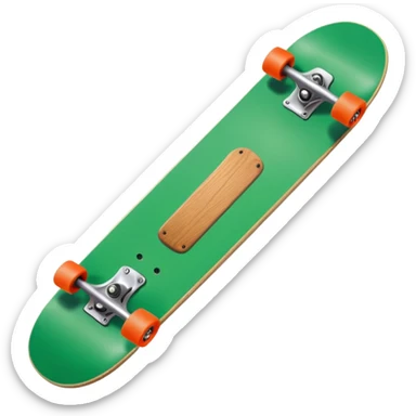 Skate board, green sticker