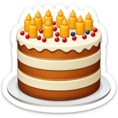 cake with separeated layer pieces sticker