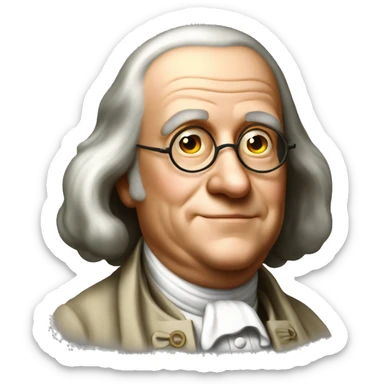 Ben Franklin truly sticker