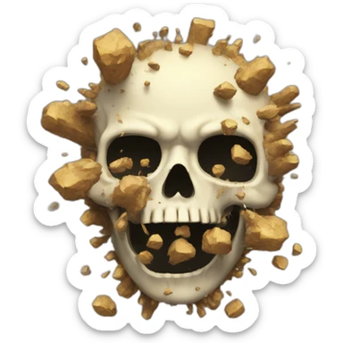 explosed-skul sticker