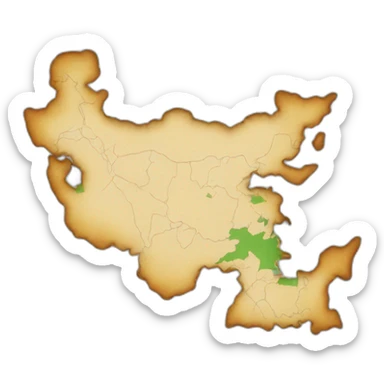 Uzbekistan map sticker