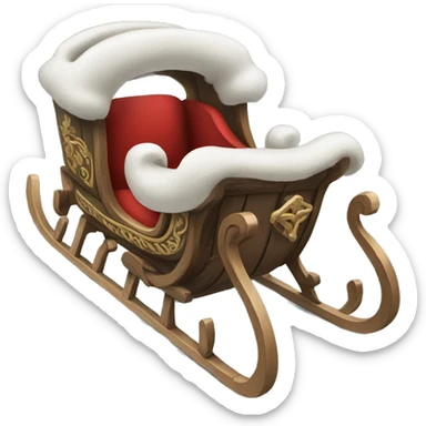 Nordic sleigh sticker