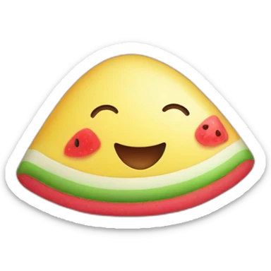 Cute pastèque preppy sticker