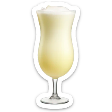 Pina colada with umbrella cocktail  sticker