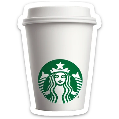 Starbucks cup sticker