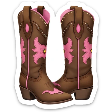 cowgirl boots cute a tiny bit of pink on it NO TEAL  sticker