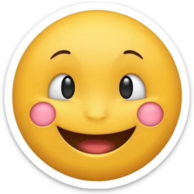 Cute emoji hii very cutie 😊 sticker