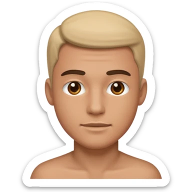 realistic portrait of a male sticker