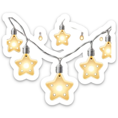 twinkle fairy string lights sticker
