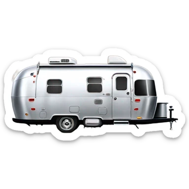 Airstream by mountain  sticker