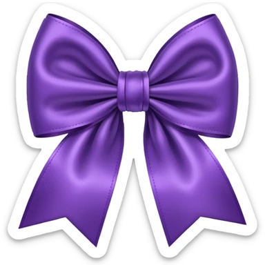 purple bow sticker