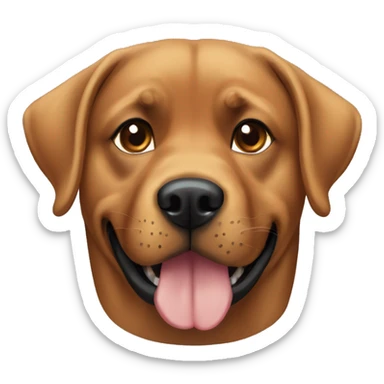 a dog mix rottweiler and labrador retriever sticker