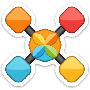 simplified emoji of a quad sticker