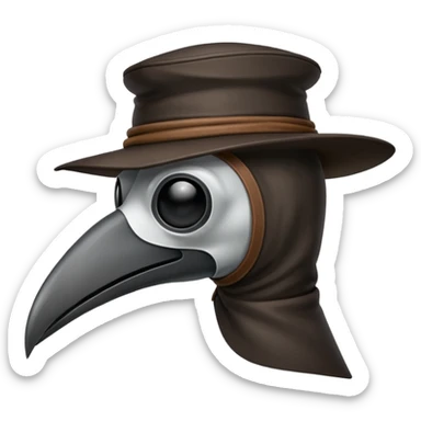 plague doctor beak sticker