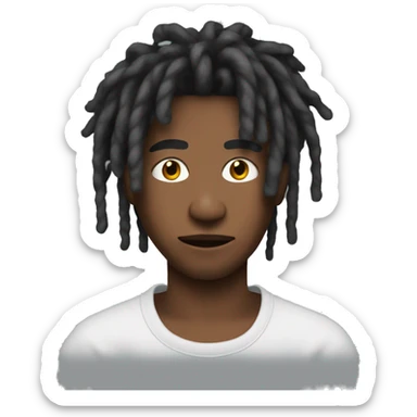 carti with red dreads sticker