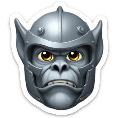 gargoyle with helmet sticker