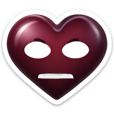 dark red heart sticker