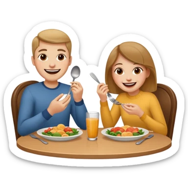 i want two person nicke eatche athore sticker