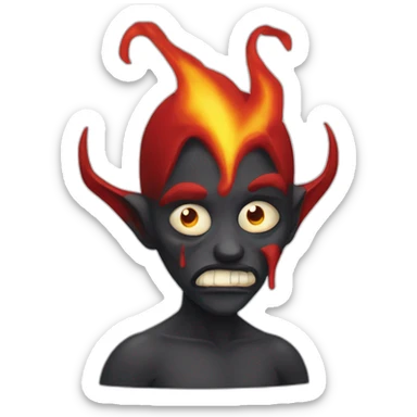 Diable qui pleure sticker