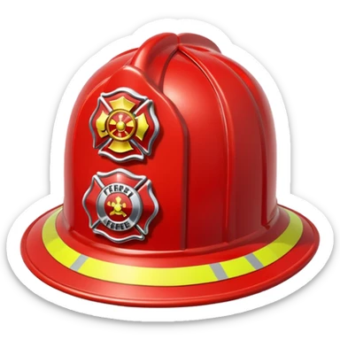 firefighter's hat sticker