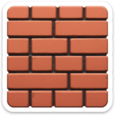 one brick emoji sticker