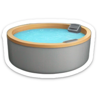 hot tub round sticker