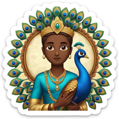 MuruganAnd murugan  vel and peocock at back vel also with  sticker