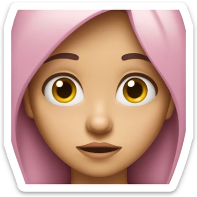 selfish girl is rolling her eyes sticker