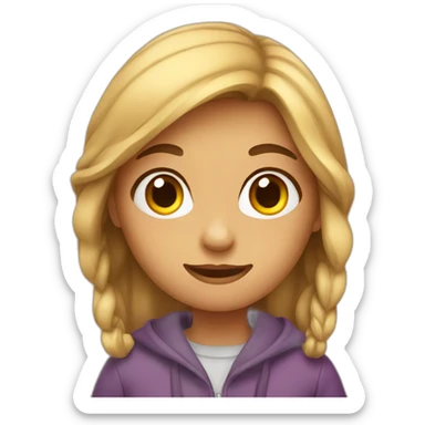 Girl who studied sticker