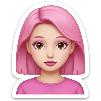 Clean girl pink sticker