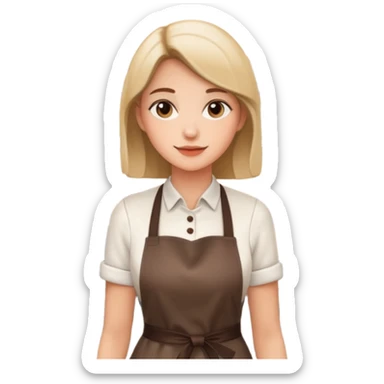 woman Café Barista sticker