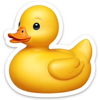 Cute rubber duck sticker