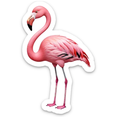 scp-1507-pink flamingo sticker