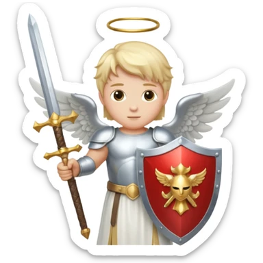 - 🛡️ Shield – symbolizing protection
- ⚔️ Sword – representing spiritual warfare
- 👼 Angel – the heavenly messenger
- ✨ Sparkles – highlighting his glory sticker