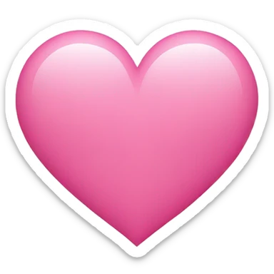 Heart pink sticker